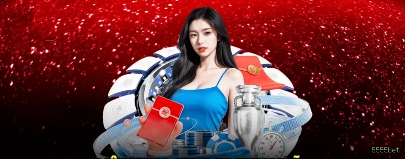 Imagem promocional da 5555bet mostrando a plataforma e suas vantagens